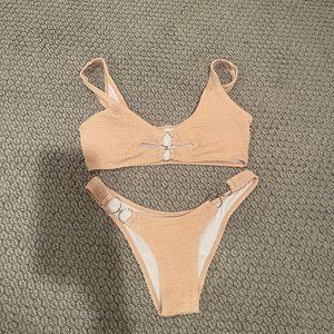 Brown amazon baithing suit with silver.